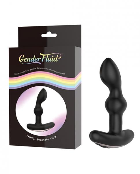 Gender Fluid Thrill Anal Vibe Silicone Black