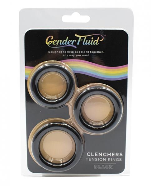 Gender Fluid Clenchers Tension Ring Set Black