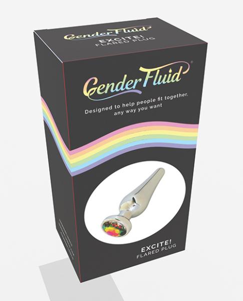 Gender Fluid Excite! Flared Plug Silver