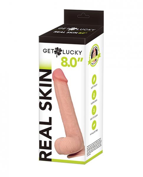 Voodoo Get Lucky 8.0" Real Skin Series Flesh