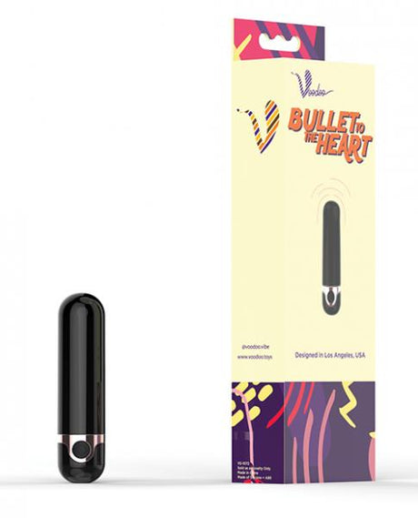 Voodoo Bullet To The Heart 10 X Wireless Black Vibrator