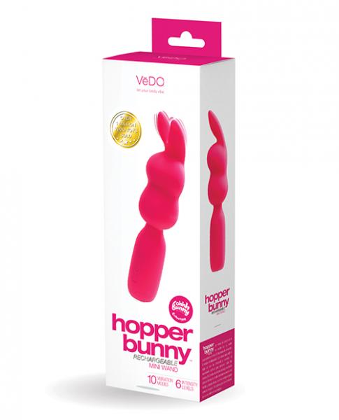 Vedo Hopper Bunny Rechargeable Mini Wand Pink