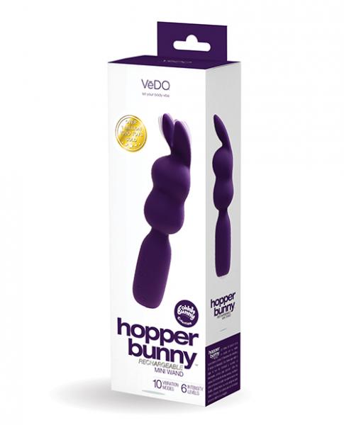 Vedo Hopper Bunny Rechargeable Mini Wand Purple