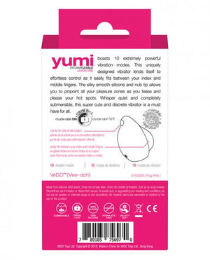 Vedo Yumi Rechargeable Finger Vibe Foxy Pink
