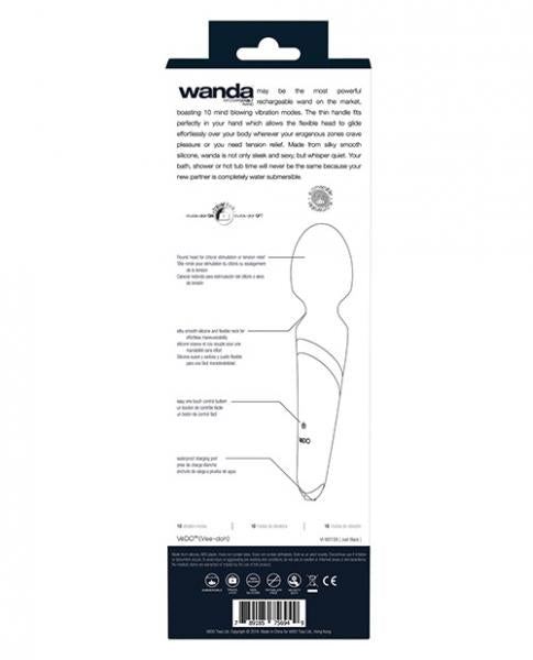 Vedo Wanda Rechargeable Wand Massager Just Black