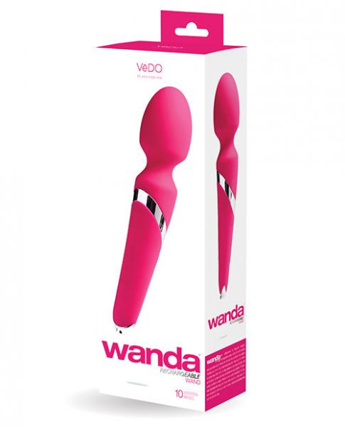 Vedo Wanda Rechargeable Wand Massager Foxy Pink