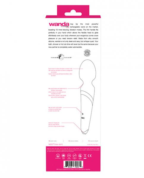 Vedo Wanda Rechargeable Wand Massager Foxy Pink