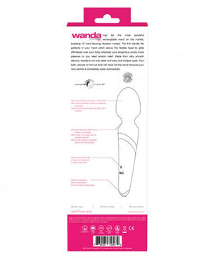 Vedo Wanda Rechargeable Wand Massager Foxy Pink