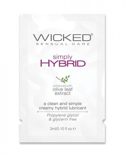 Wicked Sensual Care Simply Hybrid Lubricant .1 Oz.