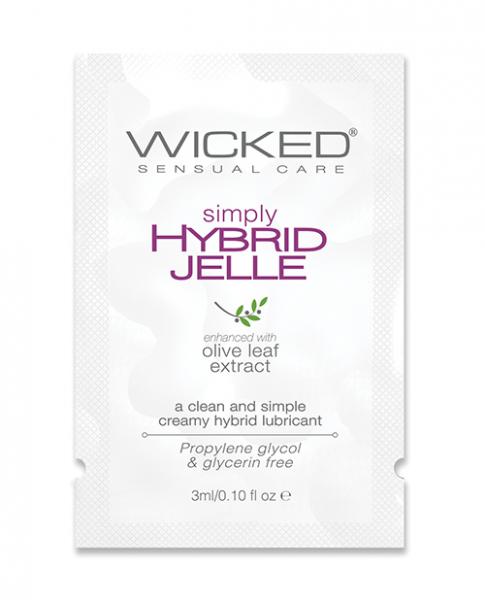 Wicked Sensual Care Simply Hybrid Jelle Lubricant .1 Oz