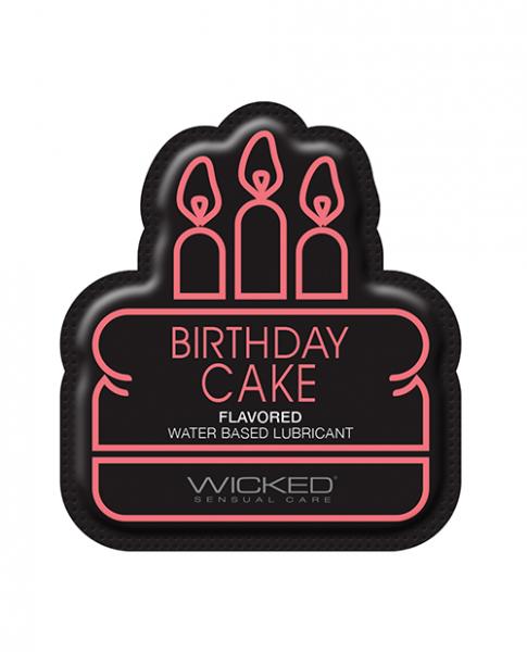 Wicked Sensual Care Water Based Lubricant .1 Oz Birthday Cake