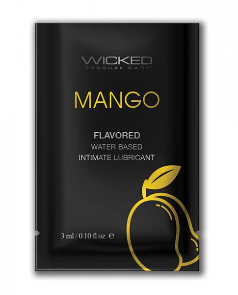 Wicked Sensual Care Water Based Lubricant .1 Oz Mango