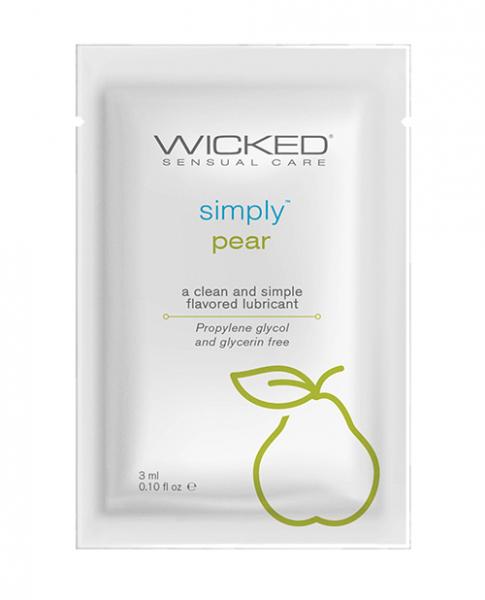 Wicked Sensual Care Simply Water Based Lubricant .1 Oz Pear