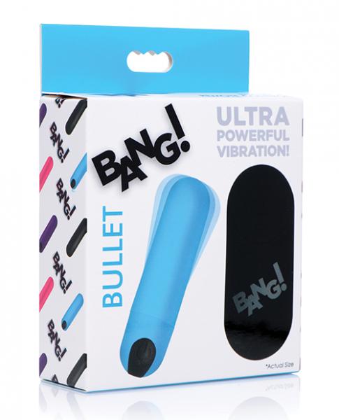 Bang! Vibrating Bullet W/ Remote Control Blue