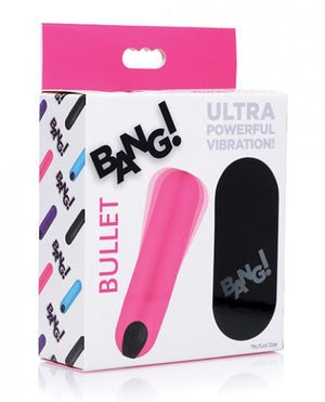 Bang! Vibrating Bullet W/ Remote Control Pink