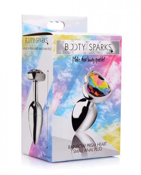 Bootysparks Rainbow Prism Heart Anal Plug Small