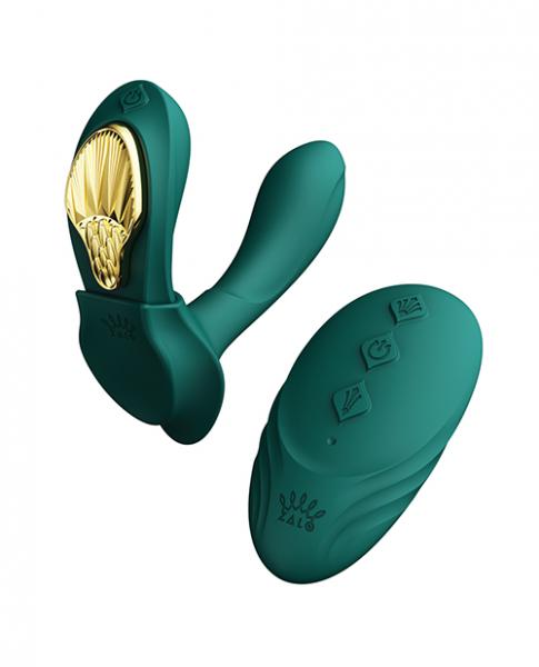 Zalo Aya Wearable Vibrator W/Remote Turquoise Green