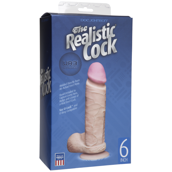 The Realistic Cock Ultraskyn 6 Inch Beige