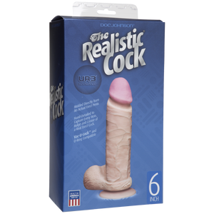 The Realistic Cock Ultraskyn 6 Inch Beige