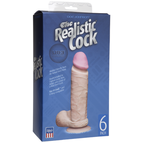 The Realistic Cock Ultraskyn 6 Inch Beige