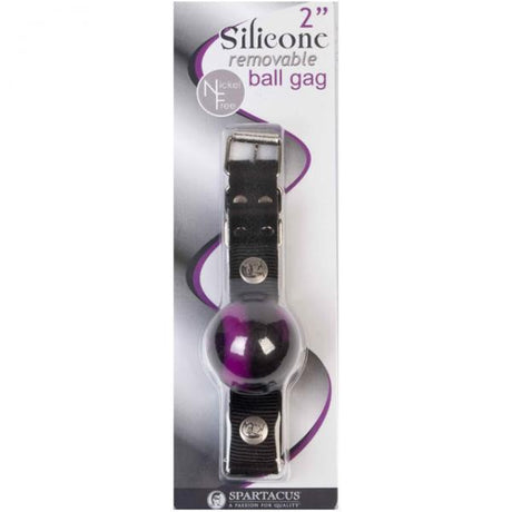 Spartacus Silicone Removable Ball Gag 2 Inches Swirl