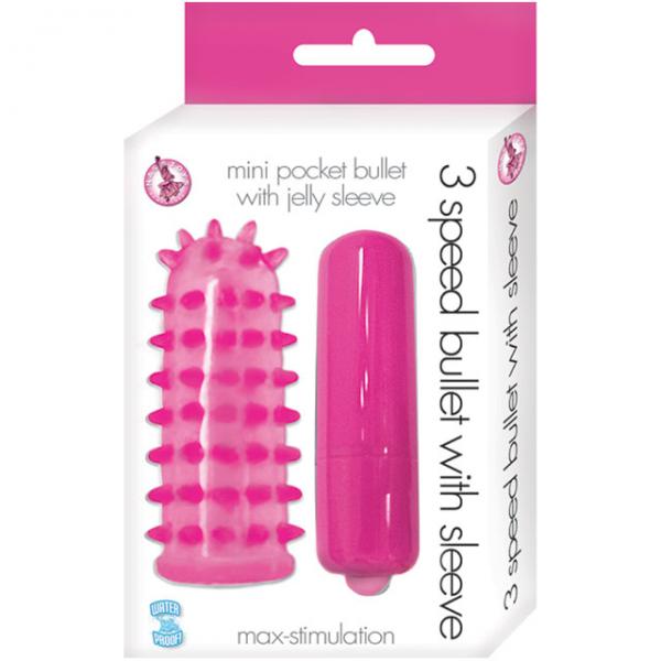 3 Speed Bullet With Sleeve (Pink)