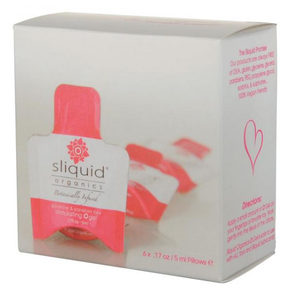 Sliquid Organics O Gel Lube Cube 12 .17oz Packs