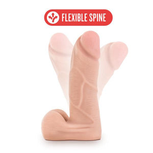 X5 5 Inches Cock With Flexible Spine Beige Dildo