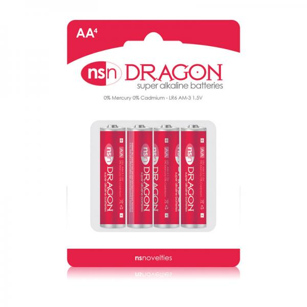 Dragon Alkaline Batteries 4 Pack Aa