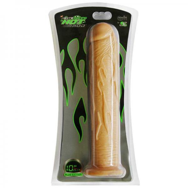 Hot Rod 10 Inches Dildo Suction Cup Beige
