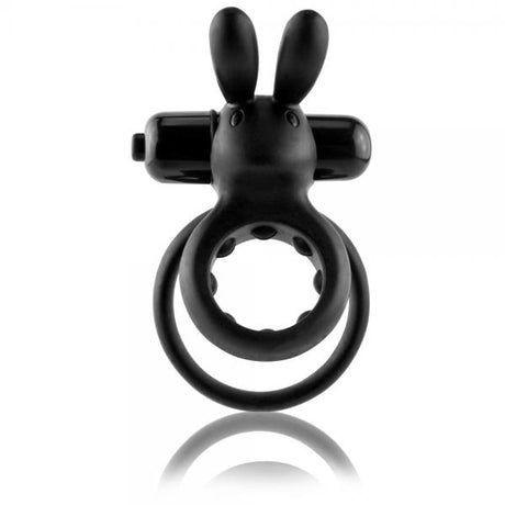 Ohare Vibrating Rabbit Double Ring Black