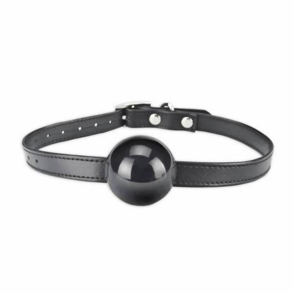 Lux Fetish Silicone Ball Gag Black O/S