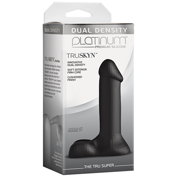 Platinum Truskyn Tru Super 7 Inches Dildo Black