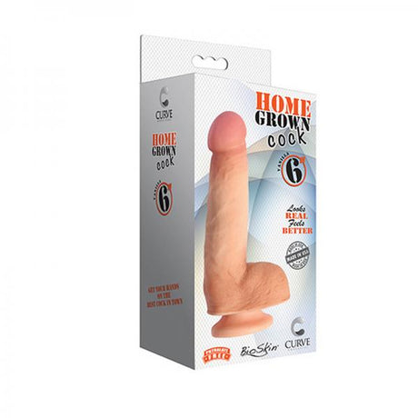 Home Grown Cock Bioskin 6 Inches Beige