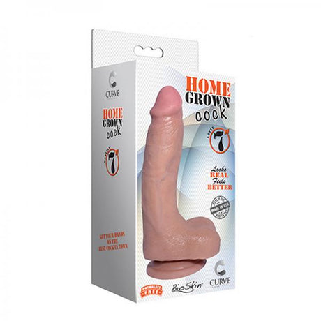 Home Grown 7 Inches Bioskin Cock Latte Tan