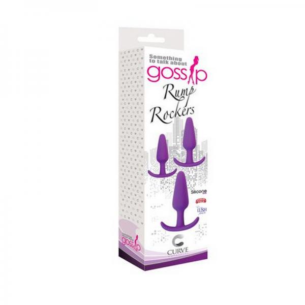 Rump Rockers 3 Piece Anal Plug Training Set Violet