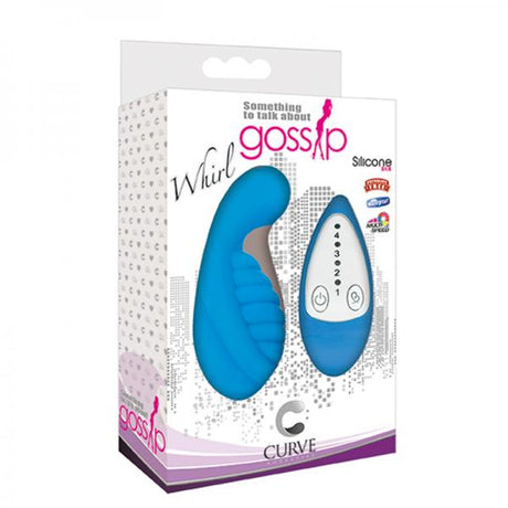 Gossip Whirl 4 Speed Silicone Egg Vibe Blue