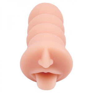 Skinsations Cum Guzzler Mouth & Tongue Stroker Beige