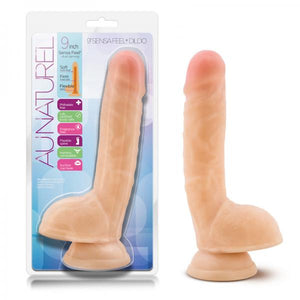 Au Natural 8 Inches Sensa Feel Dildo Beige