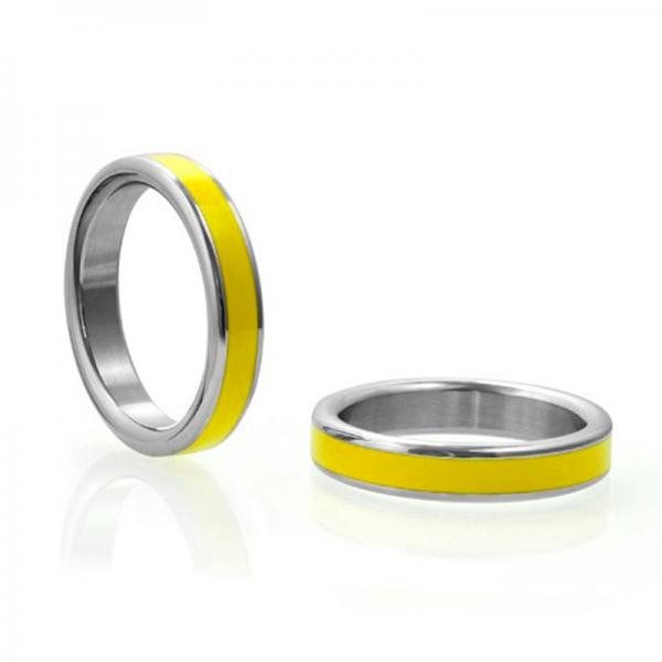 M2m Stainless C Ring W/Yellow Band & Bag 1.75in