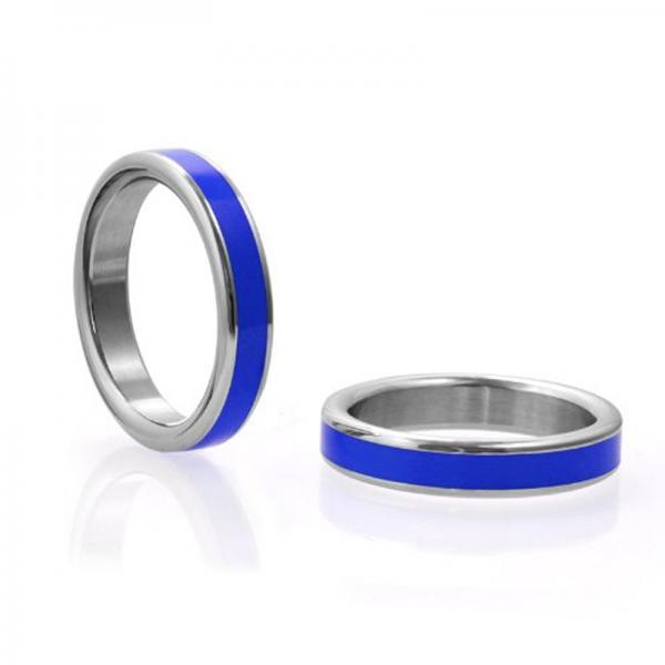 M2m Stainless C Ring W/Blue Band & Bag 1.875in