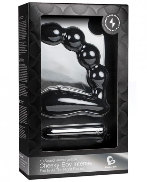 Cheeky Boy Intense 10 X Black Prostate Massager