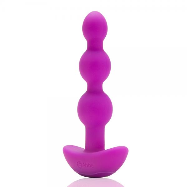 B Vibe Triplet Anal Beads Fuchsia Purple