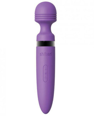 Shibari Deluxe Mega Massage Wand Silicone Usb Rechargeable Purple