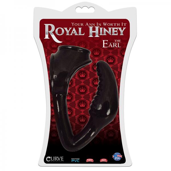 Royal Hiney Red The Earl Black Cock Ring Butt Plug Combo