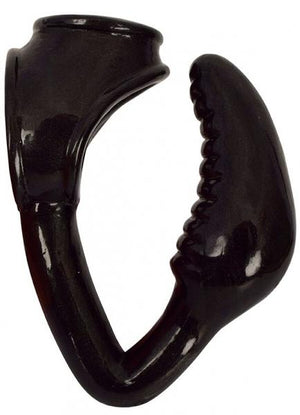 Royal Hiney Red The Earl Black Cock Ring Butt Plug Combo