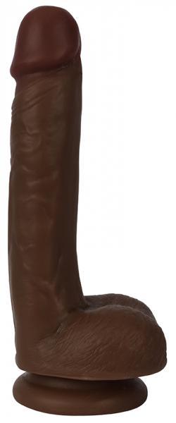 Thinz 7 Inches Slim Dong With Balls Chocolate Brown