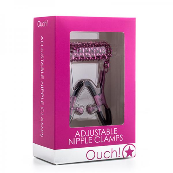 Ouch! Adjustable Nipple Clamps Pink