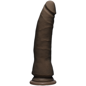 The D Thin D 7 Inches Dual Density Brown Dildo