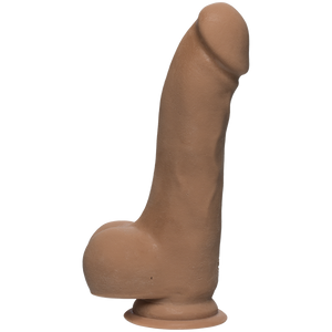 The D Master D 7.5 Inches Dildo With Balls Ultraskyn Tan